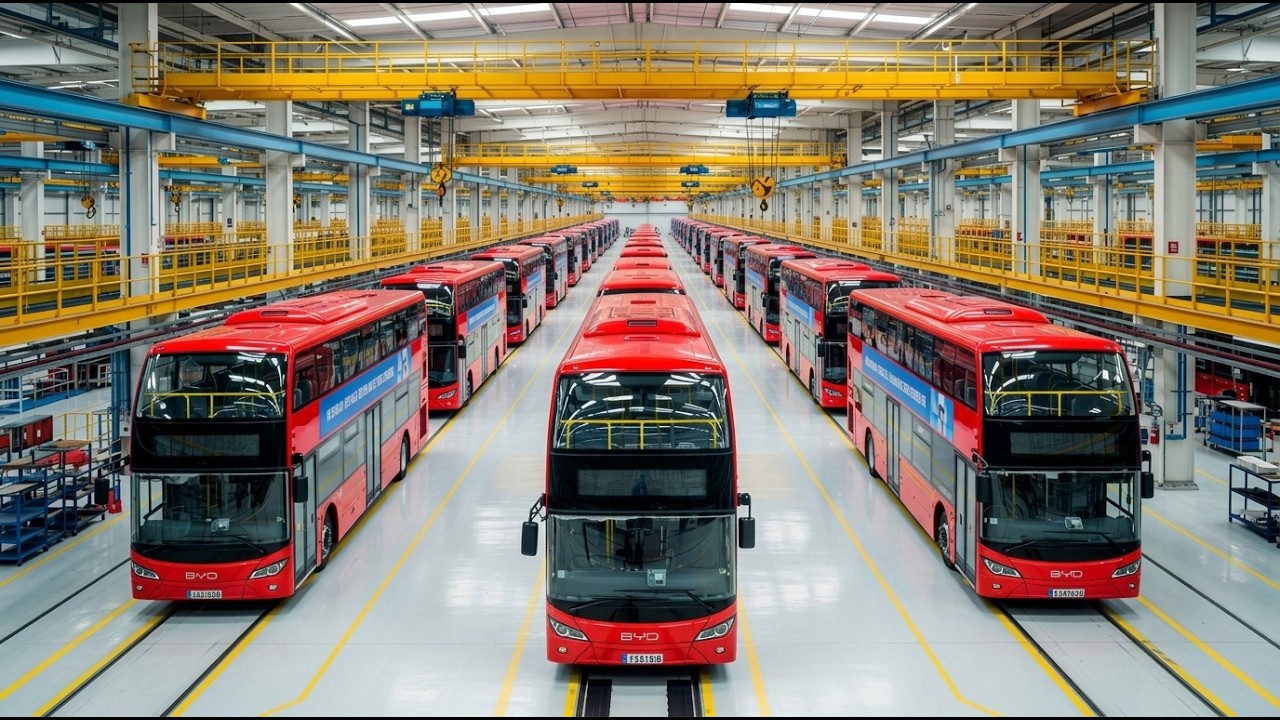 Bus Making Process How BYD Double Decker Buses Are Made – Advanced EV Manufacturing ...