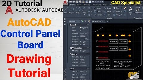 AutoCAD Electrical control Panel Board Drawing Tutorial for Electrical, Electronic Telecommunication