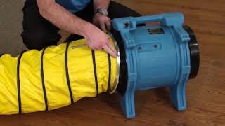 DRI-EAZ VORTEX - AXIAL AIR MOVER VENTILATION FAN - HANDS ON