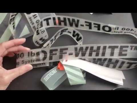 Off-White Transparent Clear Belt (Black & Clear) 