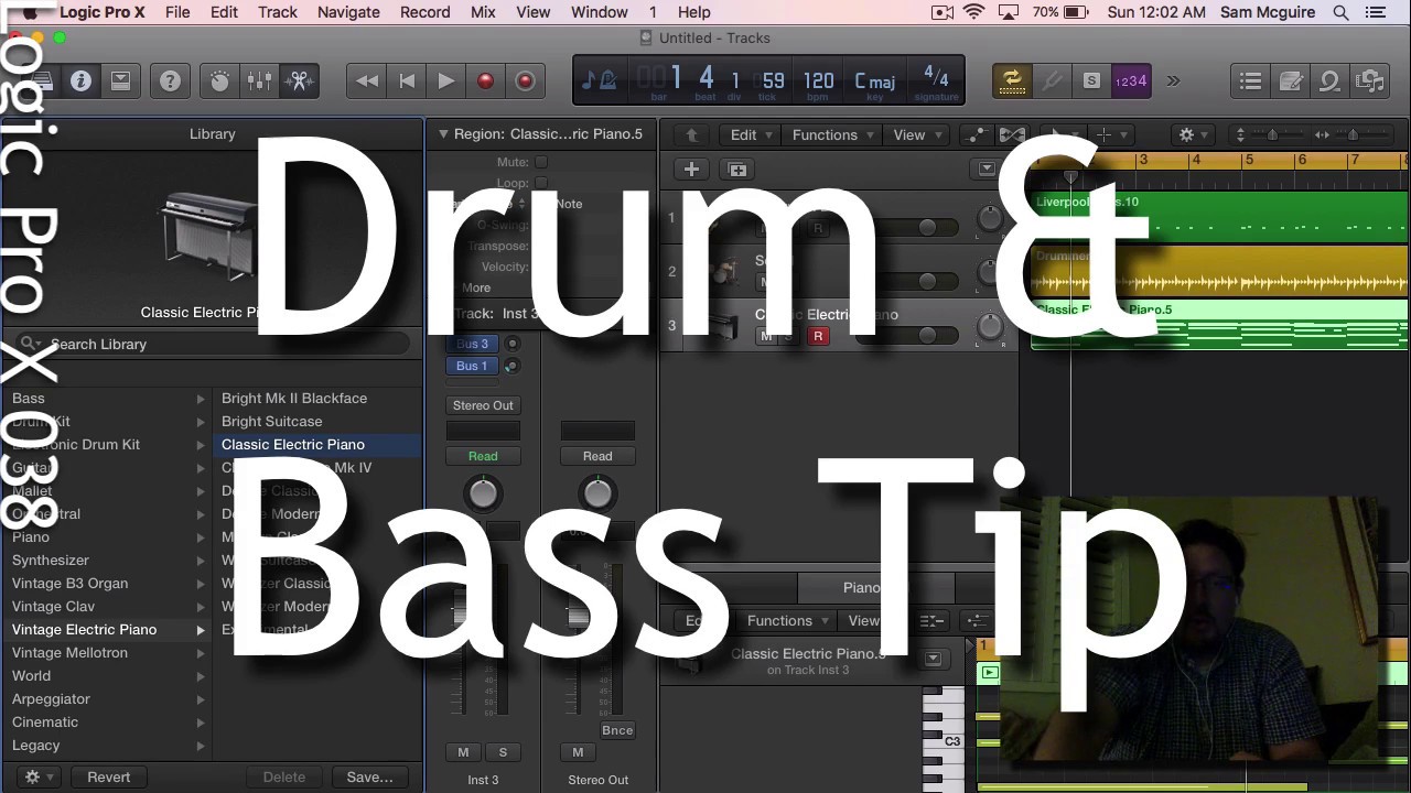 Compression Side Chaining with Drums and Bass in Logic Pro X