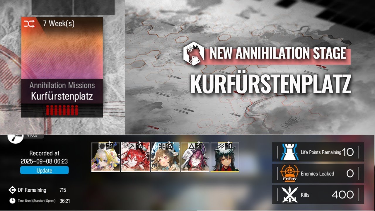 Annihilation 30 Kurfürstenplatz | AFK Narantuya Ascalon 4 OPs Easy No Brain Trust Farm [Arknights]