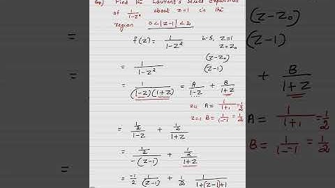 Laurent series problem 1
