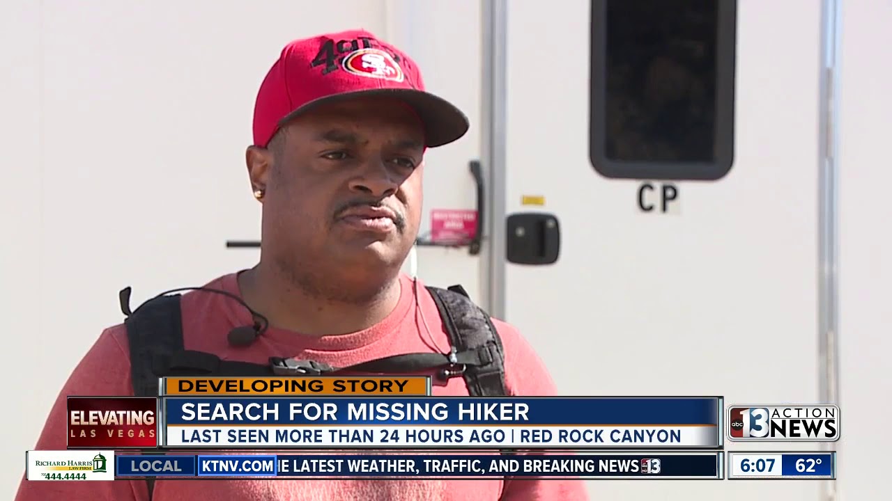Search continues for missing hiker at Red Rock Canyon - YouTube