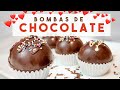 BOMBAS de CHOCOLATE 🍫 | La receta más FÁCIL paso a paso 🤎 (Hot Chocolate Bombs)