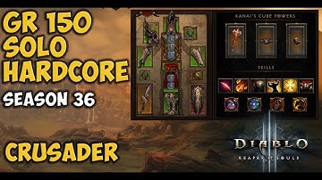 Invoker Thorns Crusader GR 150 Hardcore Solo Self Found Season 36