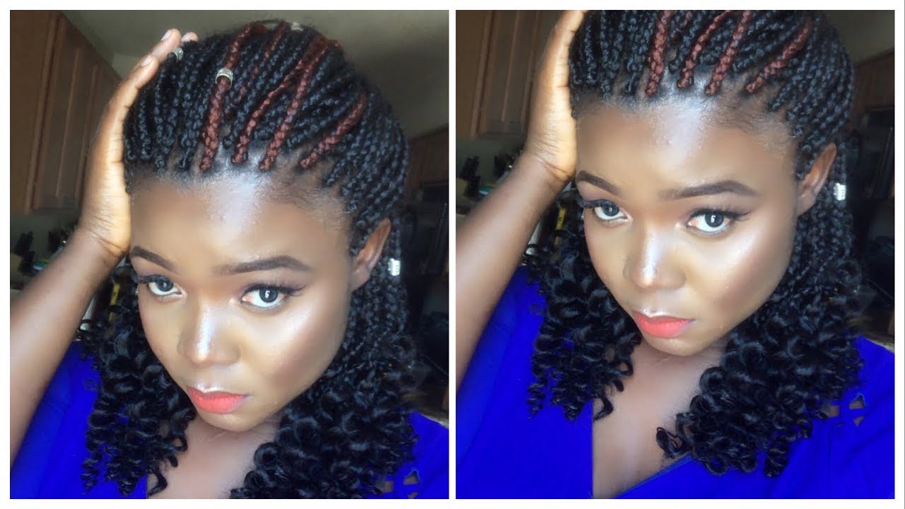 BEST DIY BOX BRAIDS: How To Do Box Braids With Curly ends ...
