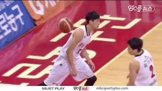 Moon Sunggon's Two hand dunk | Knights vs KGC | 20161228 | 2016-17 KBL