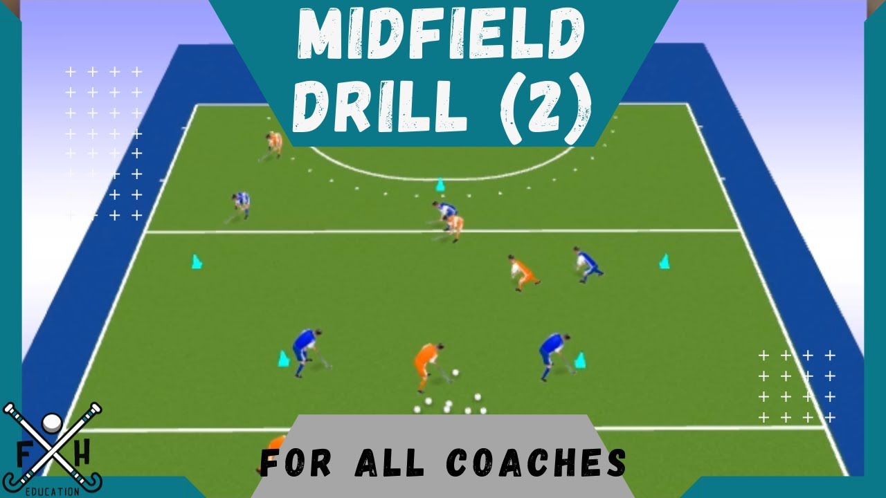 FIELD HOCKEY MIDFIELD DRILL (2) for all COACHES YouTube