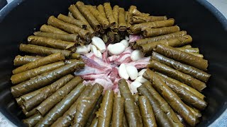 How to cook dolma in Arabic way. How to make Dolma from canned grape leaves