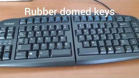Scissor-switch keycaps vs. rubber domed keycaps #shorts