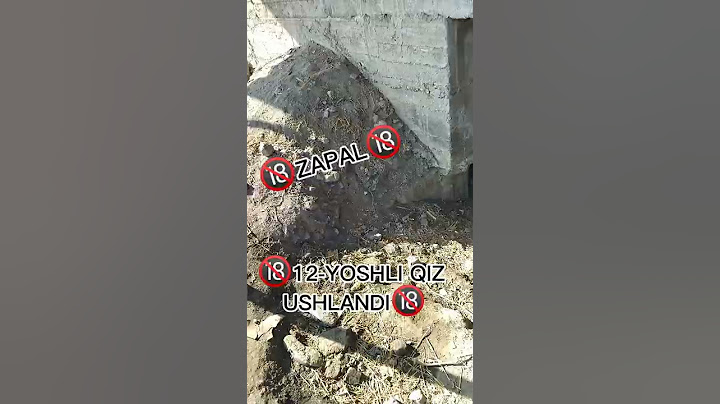 #ZAPAL#12-YOSHLI QIZ USHLANDI