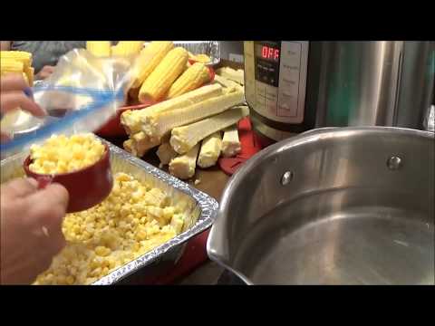 Absolute Easiest Way to Freeze Fresh Sweet Corn Off the Cob - 16 Bags of Corn  EASY