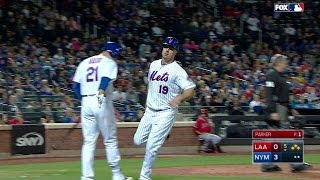 LAA@NYM: T.J. Rivera extends lead with a sac fly