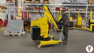AXA Flexlifting 01B5SE max load 500kg mobile lifting equipment mini floor crane with counterweights