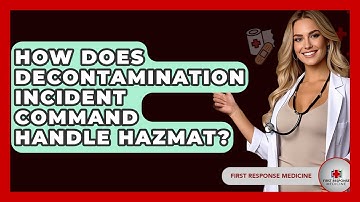 How Does Decontamination Incident Command Handle HAZMAT? - First Response Medicine