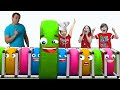 Five Kids Family Pretend Play With Color Wheels | Fun Play Games For Kids Video By Chiki-Piki