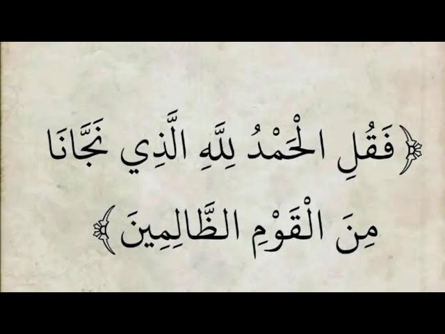 فقول الحمد لله الذي مجانا من القوم الظا لمين كفكم اهلين لايك و سبسكرايب شير بارك الله فيكم