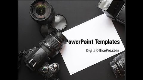 Digital Photo Camera PowerPoint Template Backgrounds - DigitalOfficePro #06121