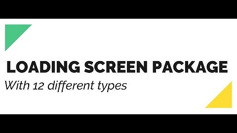 Loading screen package