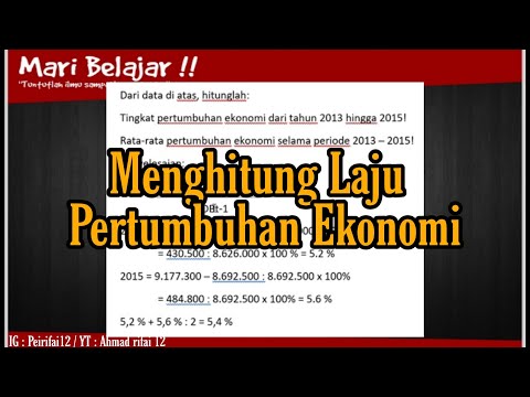 Video: Cara Menentukan Kadar Pertumbuhan Purata