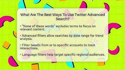 What Are The Best Ways To Use Twitter Advanced Search? - Everyday-Networking