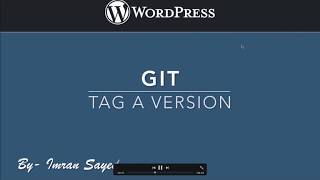 Tag a Git Version