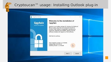 Cryptoucan™ usage: Installing Outlook plug-ins