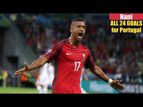 Nani ◉ All 24 Goals for Portugal 