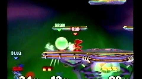 DDRKirby(ISQ) - 3-23,24-11 - SSBM - #29 - Green(Fox) vs. Blue(Roy) vs. Red(G&W).MPG