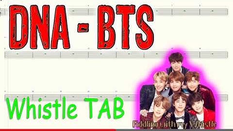 DNA - BTS - Tin Whistle - Play Along Tab Tutorial