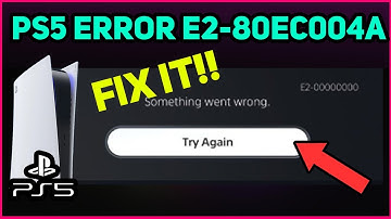 PS5 HOW TO FIX ERROR E2 80EC004A (Fast Solution)