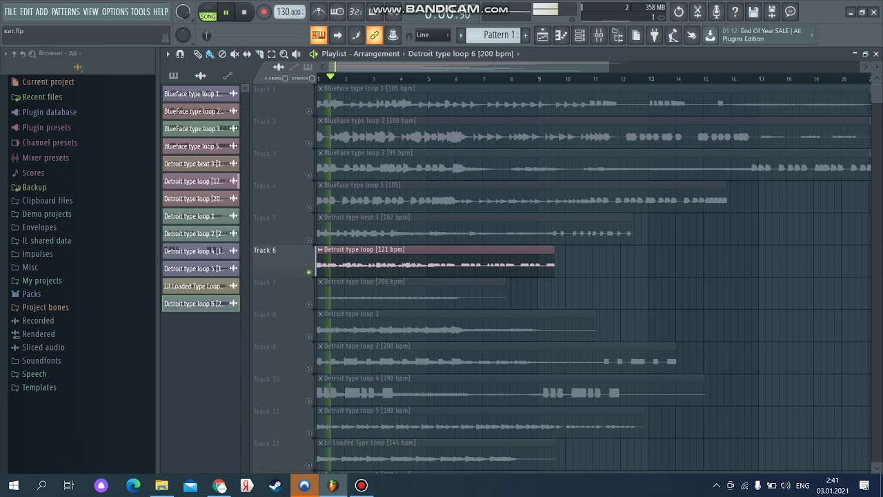 [FREE] Detroit x West Coast Type Loop Kit "Bandz" [ BlueFace, $tupid Young, YG] (2021)