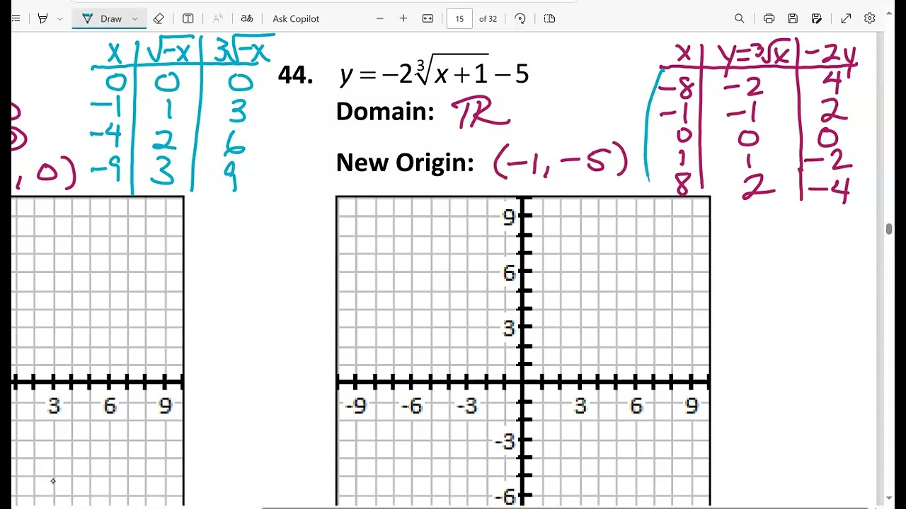 Alg 2 Practice 6D 41 46