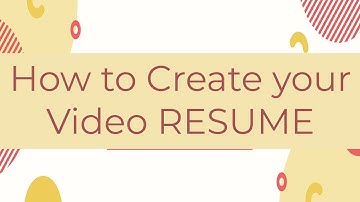 How to Make a Video Resume - Tips and Example!