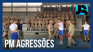 Vídeo mostra momento em que PMs agridem alunos durante curso de formação em Minas Gerais