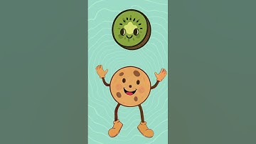Learn Fruits with Bikkie | Banana, Kiwi, Cherry, Melon #shorts