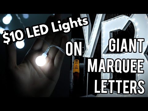 Making BIG Metal and Wood Marquee Letters