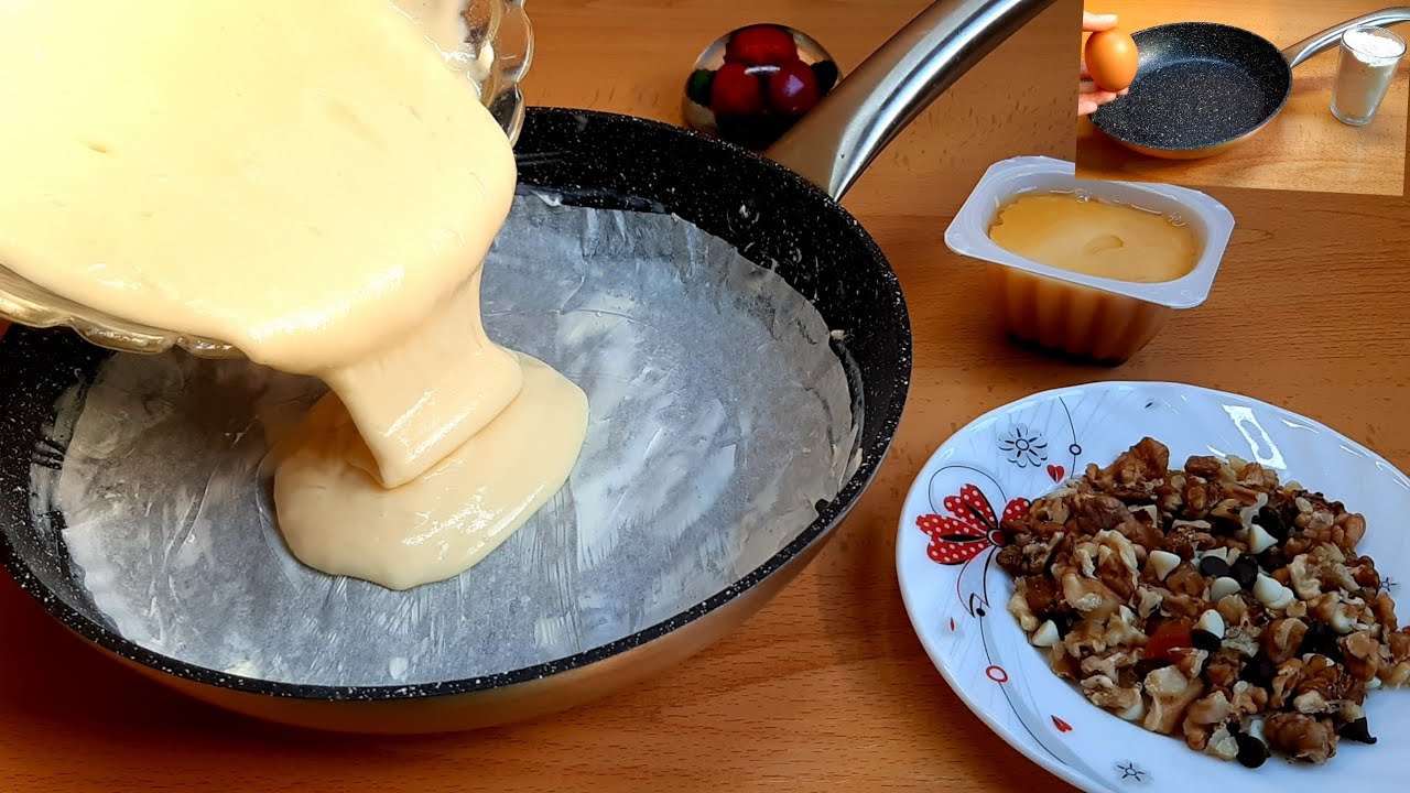 حضرها في رمشة عين للكوطي او الفطور⁉️غير بيضة وكأس دقيق في المقلة ساهلة وسريعة واقتصادية لذيذة جدا👌