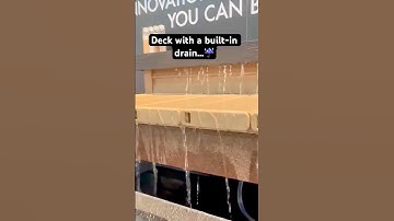 Deck with a built-in drain...☔️
