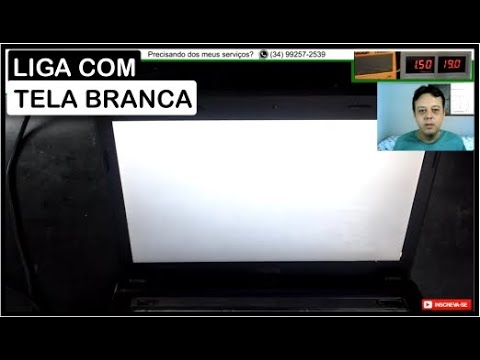 Notebook com Tela Branca! Aprenda analisar e resolver o defeito de tela branca.