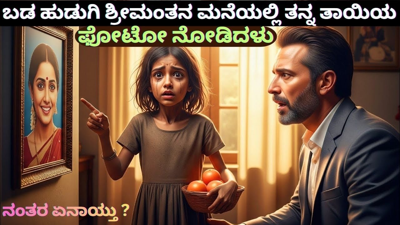 ತನ್ನ ತಾಯಿಯ ಫೋಟೋವನ್ನು ಶ್ರೀಮಂತನ ಮನೆಯಲ್ಲಿ ನೋಡಿದ ಬಡ ಹುಡುಗಿ ! ನಂತರ ಏನಾಯ್ತು ?