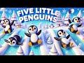 Five Little Penguins Went Out One Day || Fun &amp; Animated Nursery Rhymes for Kids + More