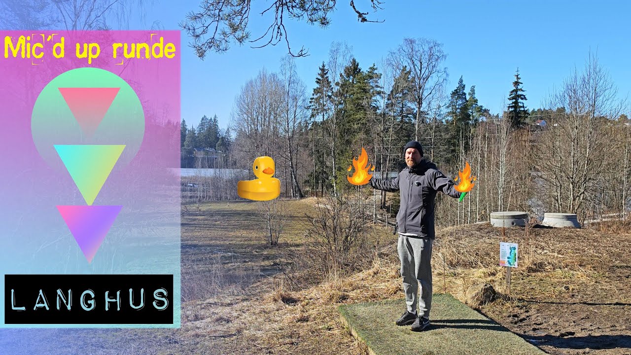 Morten Falk Frisbeegolf - Langhus - Mic`d up runde!
