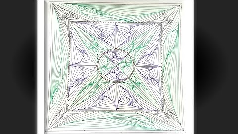 How to draw a Complex Zentangle Paradox / Zentangle Pattern for Beginners