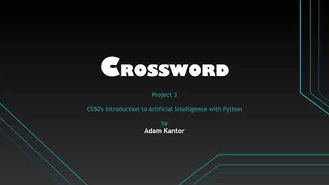 CS50AI - Crossword