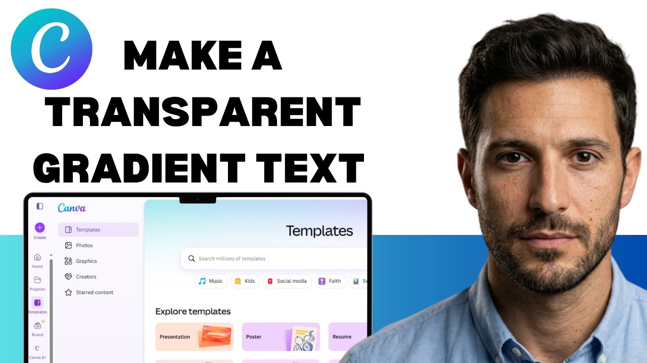 HOW TO MAKE A TRANSPARENT GRADIENT TEXT EFFECT IN CANVA (full guide ...