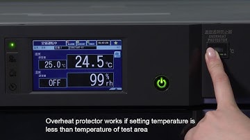 Testing overheat protector and alarm function [Bench-Top Type Chamber] / ESPEC