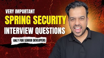 Spring Security + OAuth2-interviewvoorbereiding - Onmisbare vragen voor 3-8 jaar