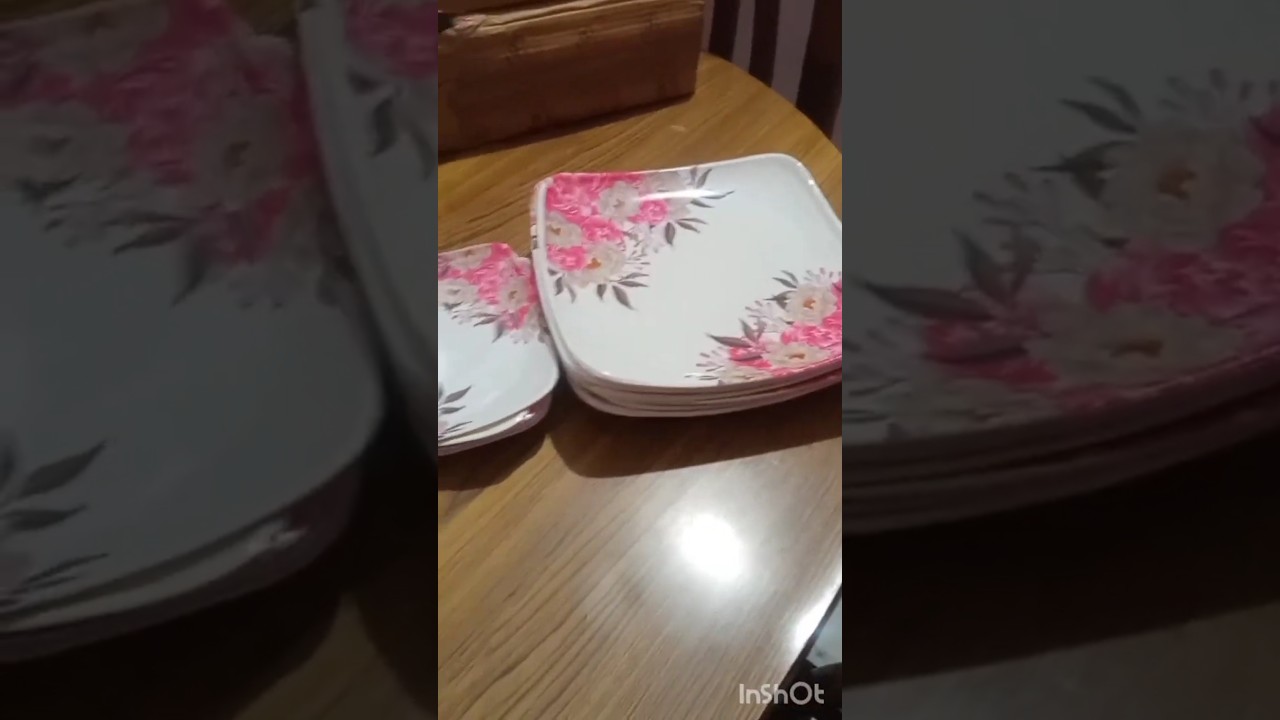 Unboxing Dinner plates from flipkart.